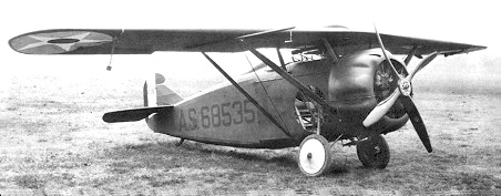Le Dayton-Wright PS-1, avec son mécanisme de rétraction du train d'atterrissage au design qui deviendra par la suite un grand classique.